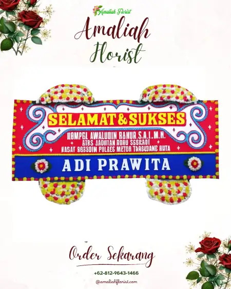 Papan Bunga Ucapan Selamat Polaman